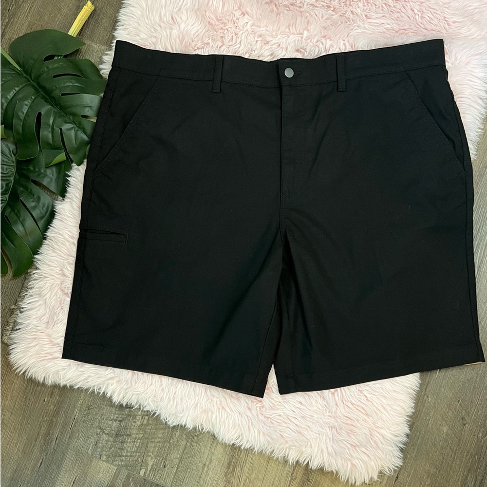 Brahma NWT Black Canvas Relaxed Fit 9” Inseam Shorts Sz 44